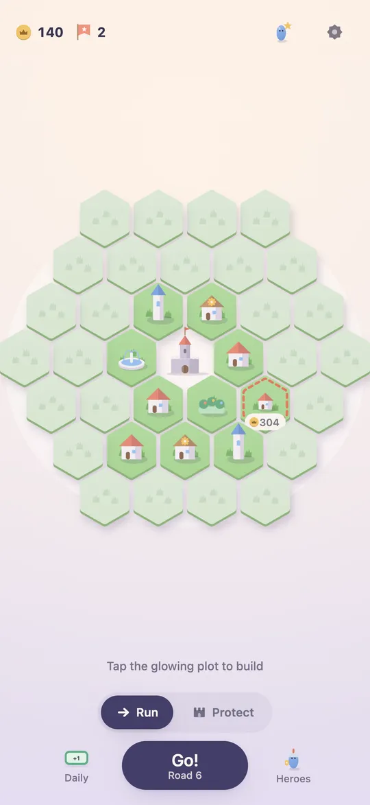 Grow: build your town plot by plot