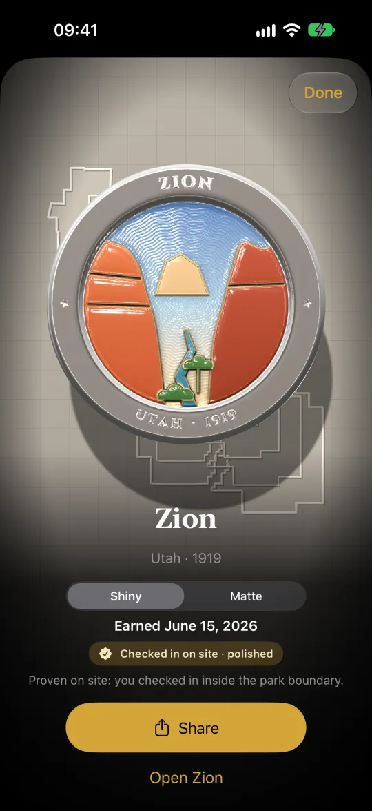 Park Hunt: A 3D badge for every park you visit