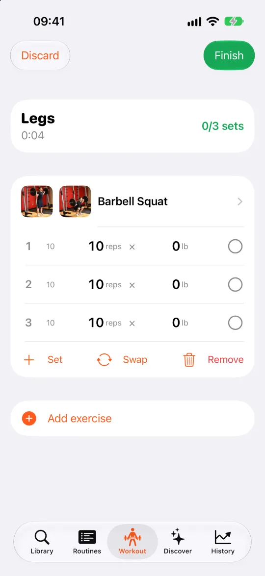 Repz: Log every set as you go