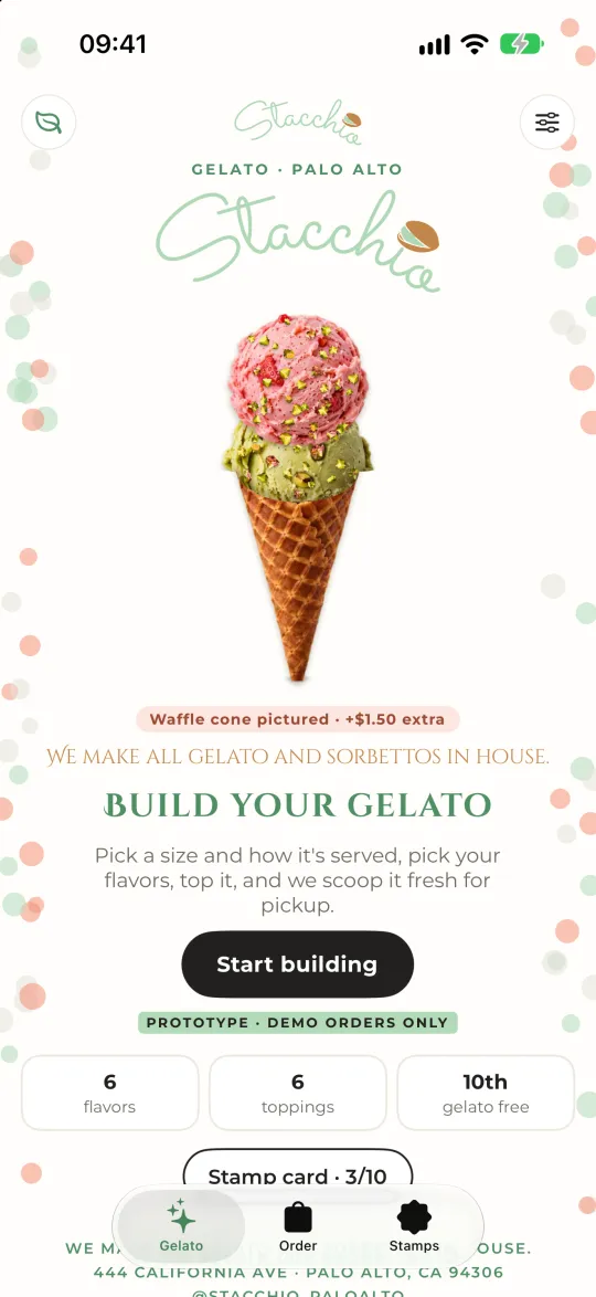 Stacchio: Build your gelato